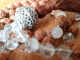 Rudra & Bergkristal Mala ketting