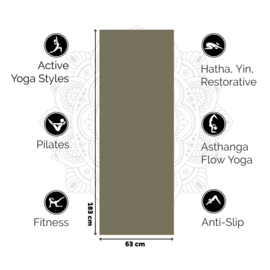 Basic Love Yogamat | Donkergroen