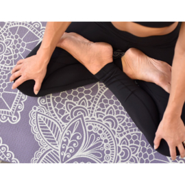 Extra Dikke Yogamat | Lavendel met Lotus Print