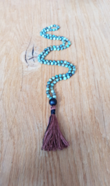 African Turquoise Mala Ketting