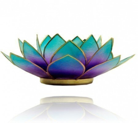 Lotus sfeerlicht 2-kleurig violet-blauw