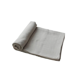 Hydrofiele Swaddle Blanket | 100% Organic Cotton (Sage Stripes)
