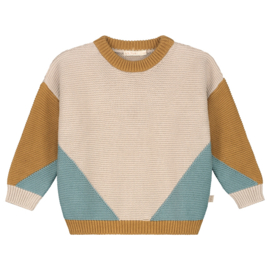 Yuki Sweater - Dune (colorblock)