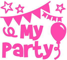 MY PARTY STRIJKAPPLICATIE