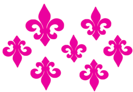 FLEUR DE LIS MIX STRIJKAPPLICATIE