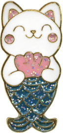 CAT MERMAID PIN