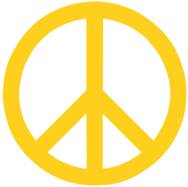 PEACE TEKEN STRIJKAPPLICATIE