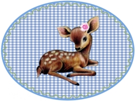 RETRO BAMBI BÜGELBILD