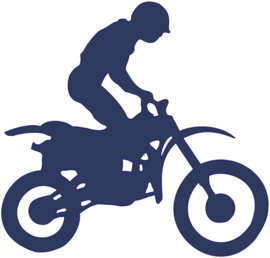 MOTORCROSSER STRIJKAPPLICATIE