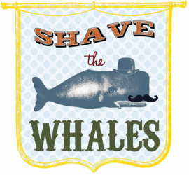 SHAVE THE WALVIS IRON ON TRANSFER