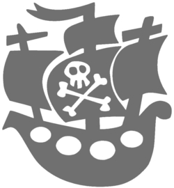 PIRATENSCHIP STRIJKAPPLICATIE