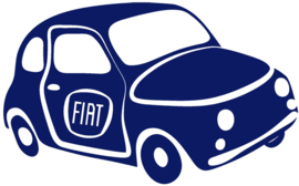 FIAT 500 BÜGELBILD