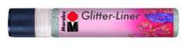 GLITTER LINER SILBER