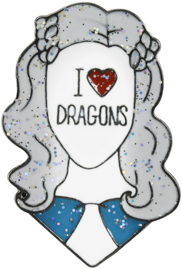 I LOVE DRAGONS PIN