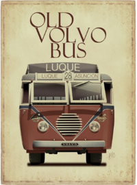 ALTE VOLVO BUS BÜGELBILD