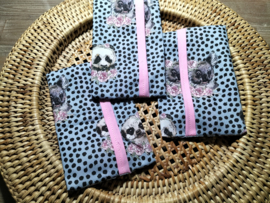 Zakdoekhoesje Panda Stippen