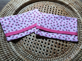 Zakdoekhoesje kleine roze bloemetjes