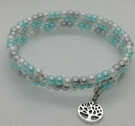 Wikkelarmband Iceblue