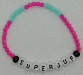 Superjuf Elastiek Roze-Blauw