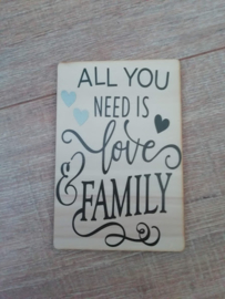 Kaart All you need is Family