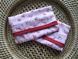 Zakdoekhoesje Lichtroze kleine bloem