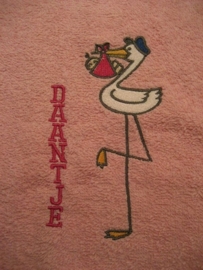 Handdoek met naam en afbeelding