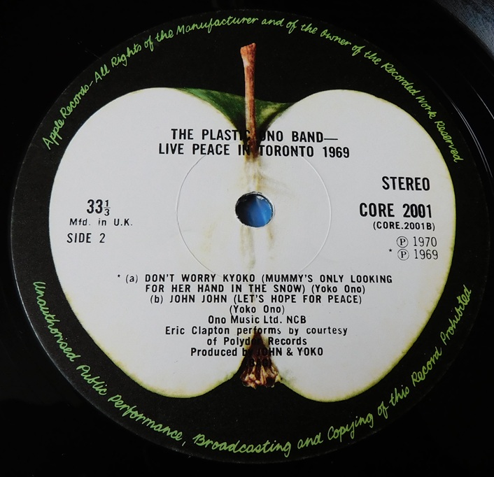 The Plastic Ono Band – Live Peace In Toronto 1969