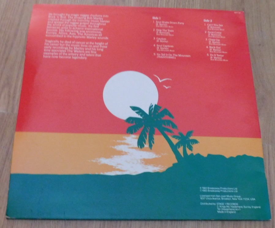 Bob Marley & The Wailers ‎– Soul Captives