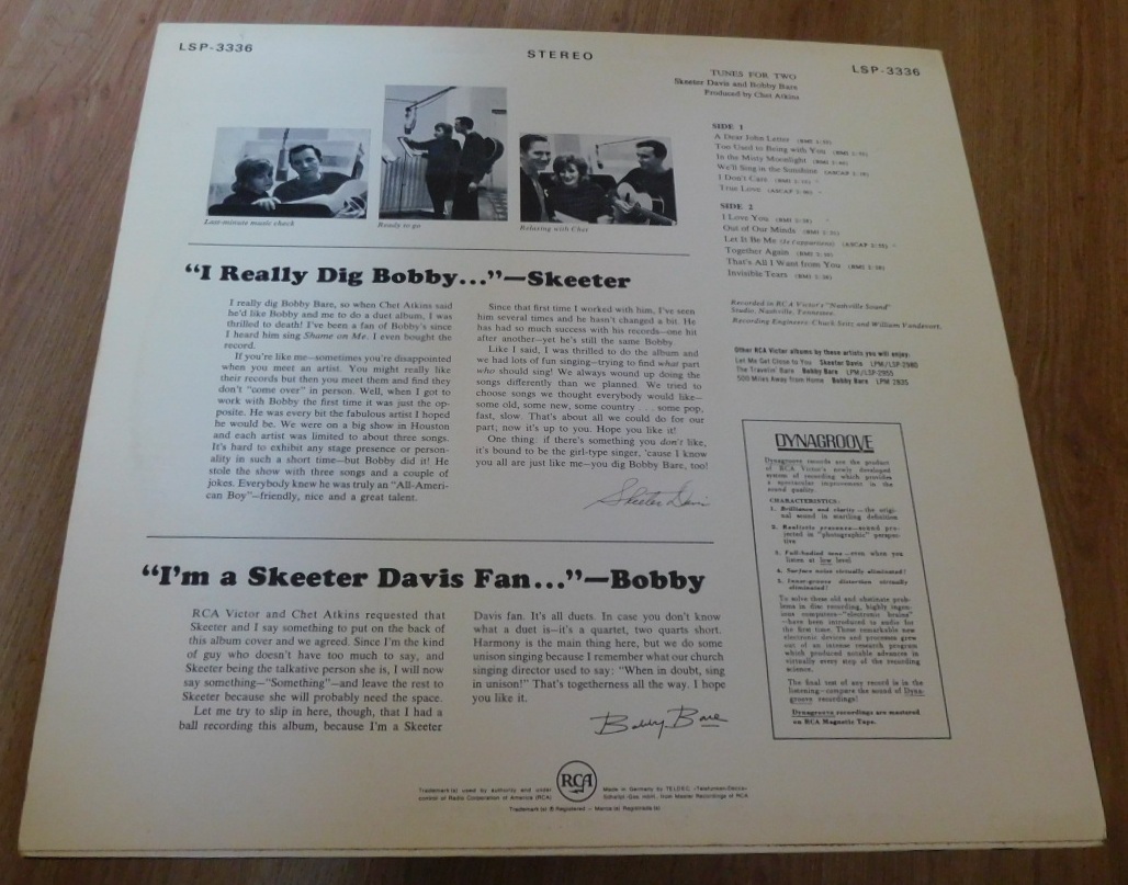 Skeeter Davis & Bobby Bare – Tunes For Two