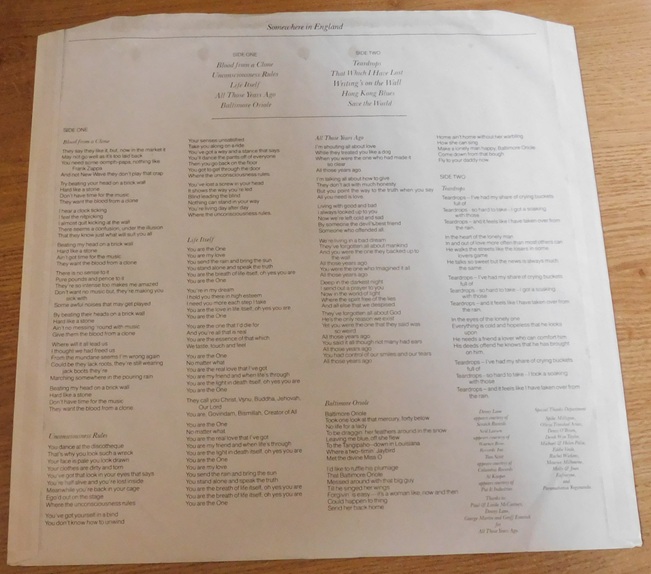 George Harrison – Somewhere In England