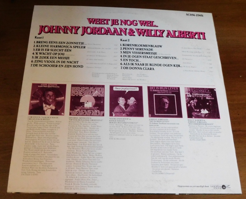 Johnny Jordaan & Willy Alberti – Weet Je Nog Wel...