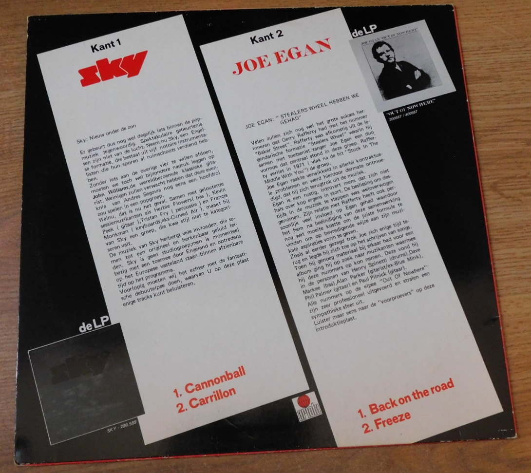 Sky, Joe Egan – Promotional Copy