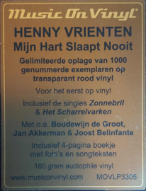 Henny Vrienten - Mijn Hart Slaapt Nooit | LP