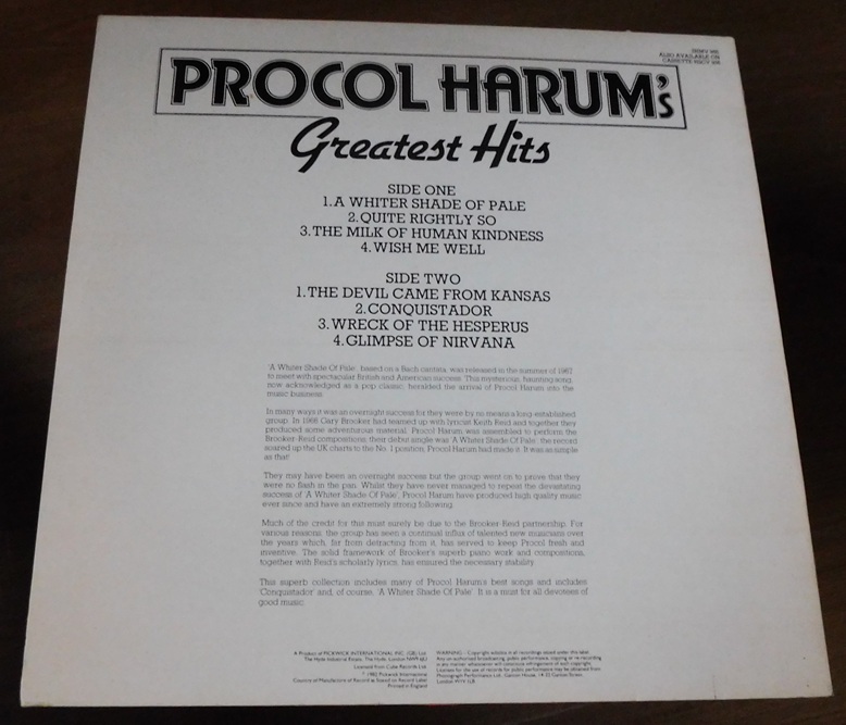 Procol Harum – Procol Harum's Greatest Hits
