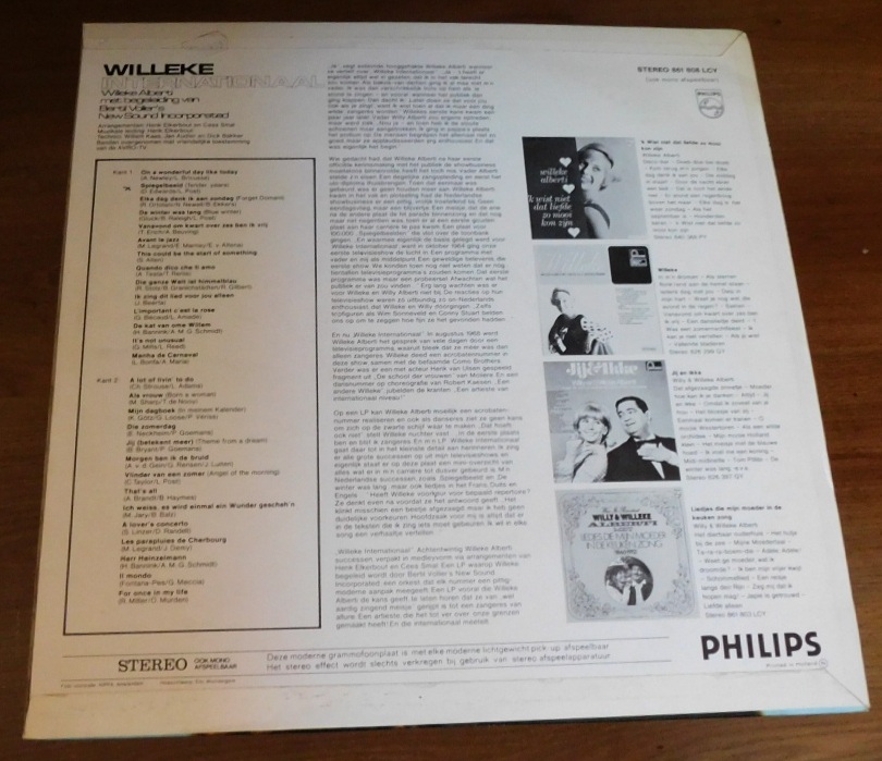 Willeke Alberti Met Begeleiding Van Bertil Voller's New Sound Incorporated – Willeke Internationaal
