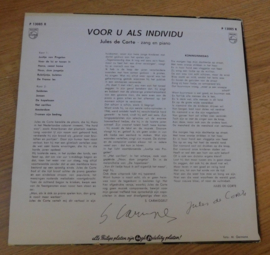 Jules de Corte – Voor U Als Individu