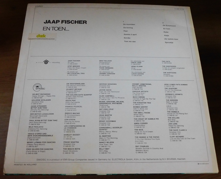 Jaap Fischer – En Toen....