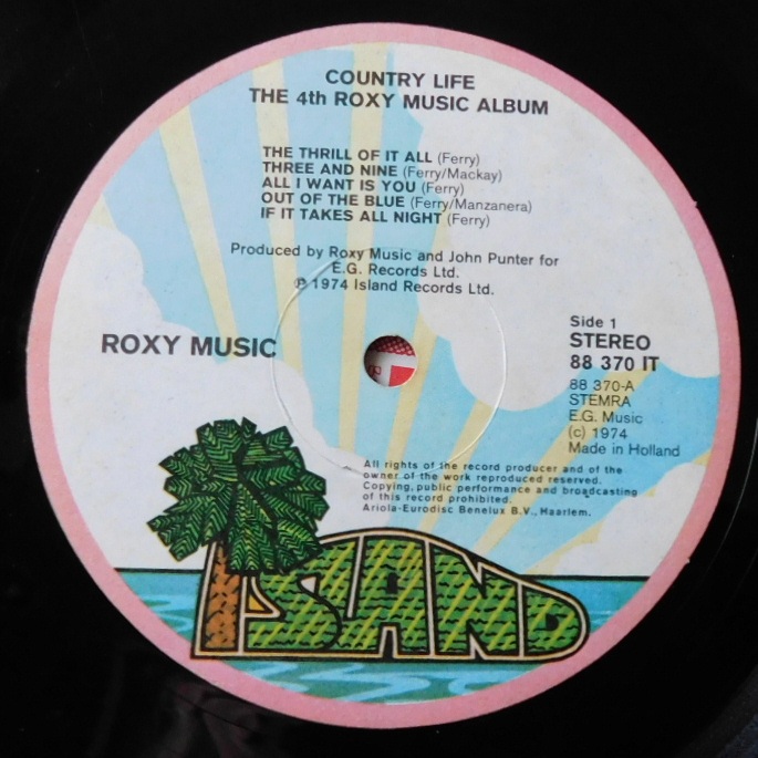 Roxy Music ‎– Country Life