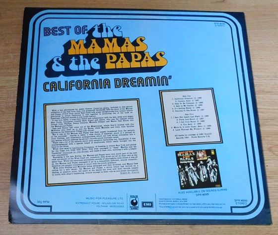 The Mamas & The Papas – Best Of The Mamas & The Papas - California Dreamin'