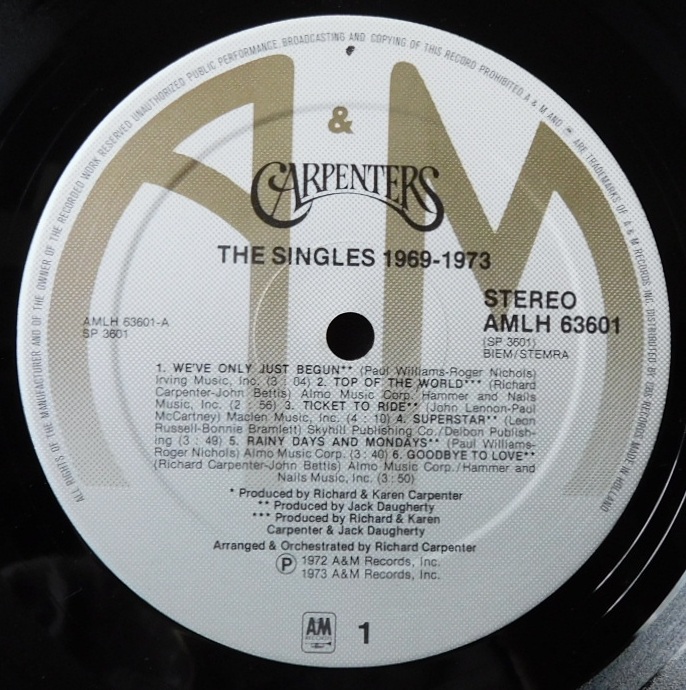 Carpenters – The Singles 1969-1973