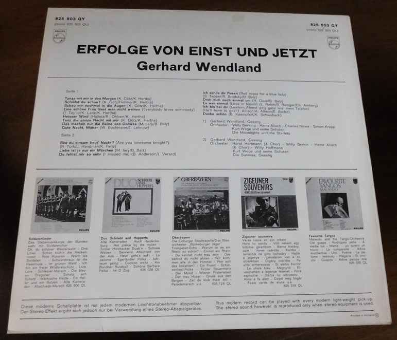 Gerhard Wendland – Erfolge Von Einst Und Jetzt