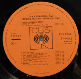 It's A Beautiful Day – Choice Quality Stuff/Anytime