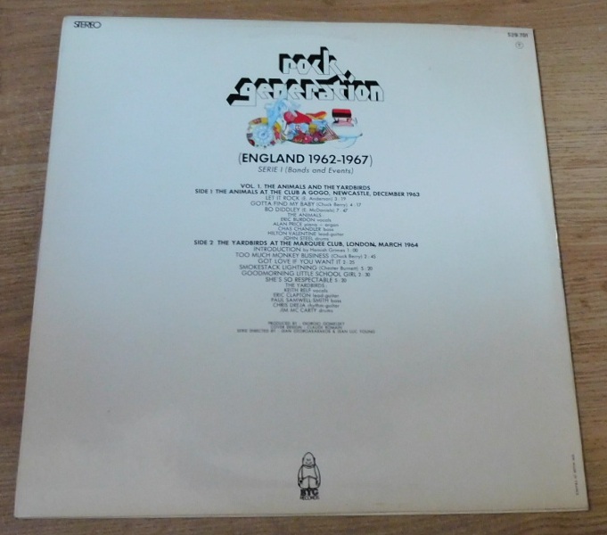Rock Generation Volume 1 - The Animals 1963 + The Yardbirds 1964