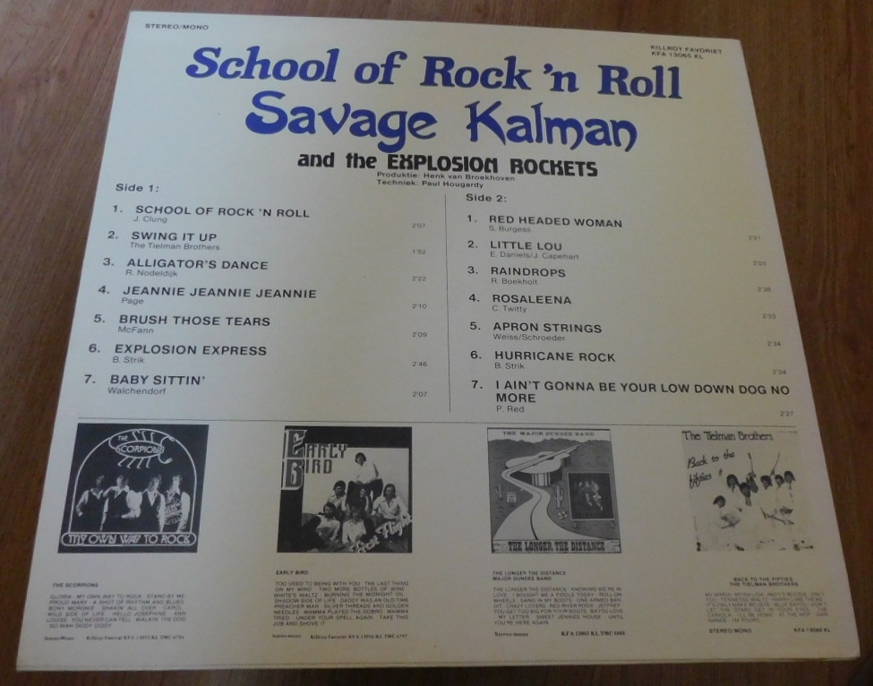 Savage Kalman And The Explosion Rockets – School Of Rock 'N Roll