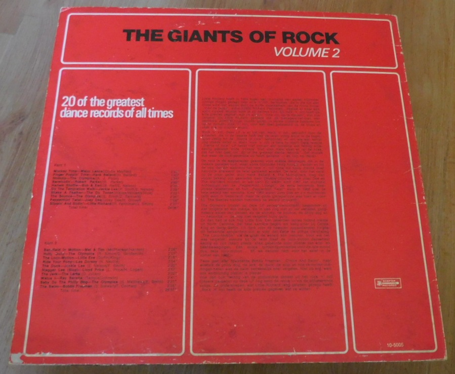 Various – Giants Of Rock Vol.2 (20 Of The Greatest Dance Records Of All TImes)