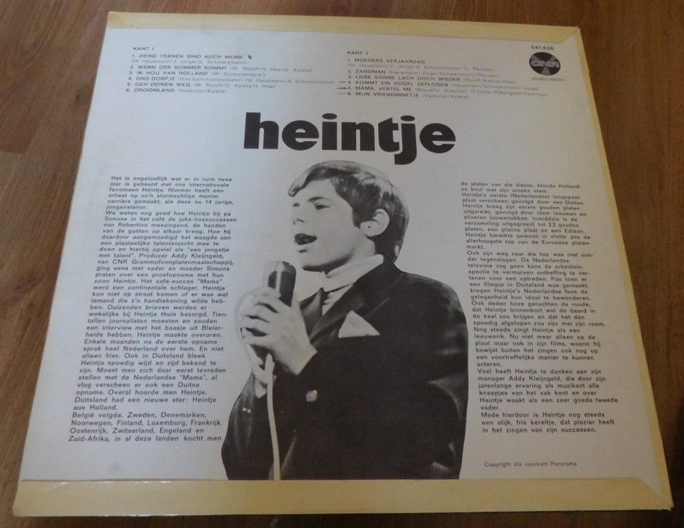 Heintje ‎– Hits Van Heintje