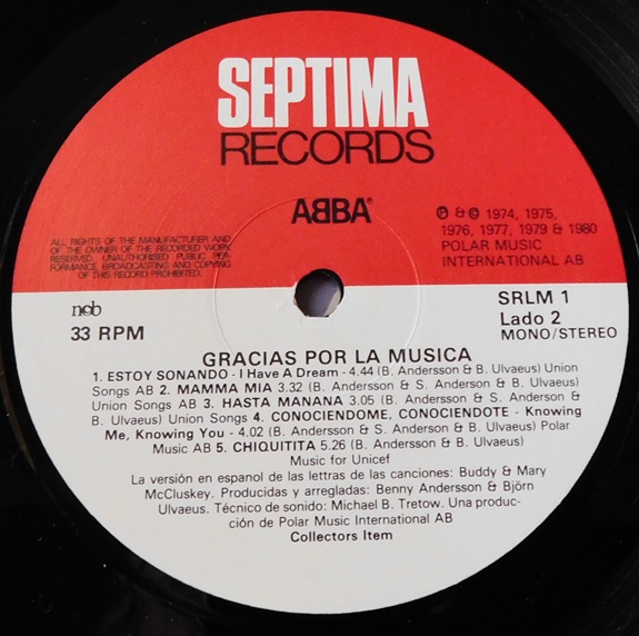 ABBA – Gracias Por La Musica