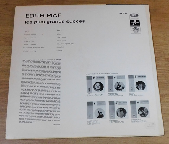 Edith Piaf – Les Plus Grands Succès