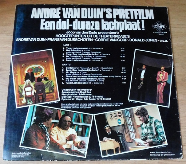 Joop van den Ende Presenteert: André van Duin – André van Duin's Pretfilm (Een Dol-Dwaze Lachplaat!)