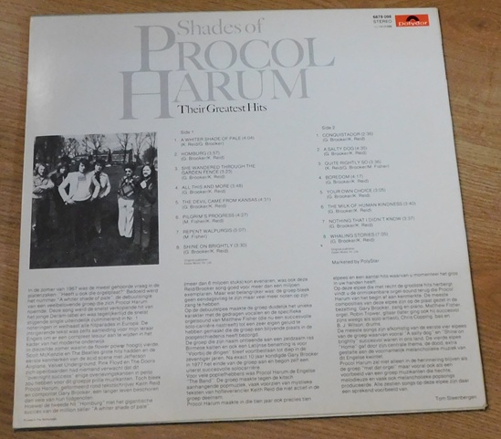 Procol Harum – Shades Of Procol Harum - Their Greatest Hits